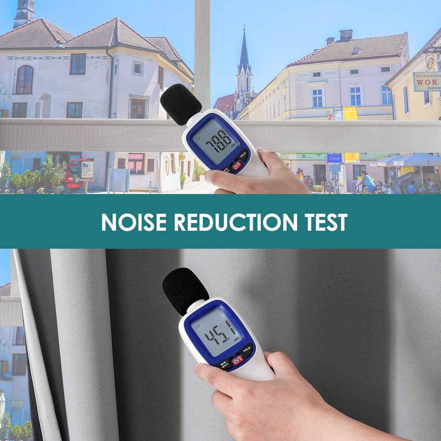 ChrisDowa 100% Blackout Curtains 84 inch Long for Bedroom with Black Liner, 2 Thick Layers Total Blackout Thermal Insulated Grommet Window Curtains 2 Panels Set (Light Grey, 38 x 84 Inch)