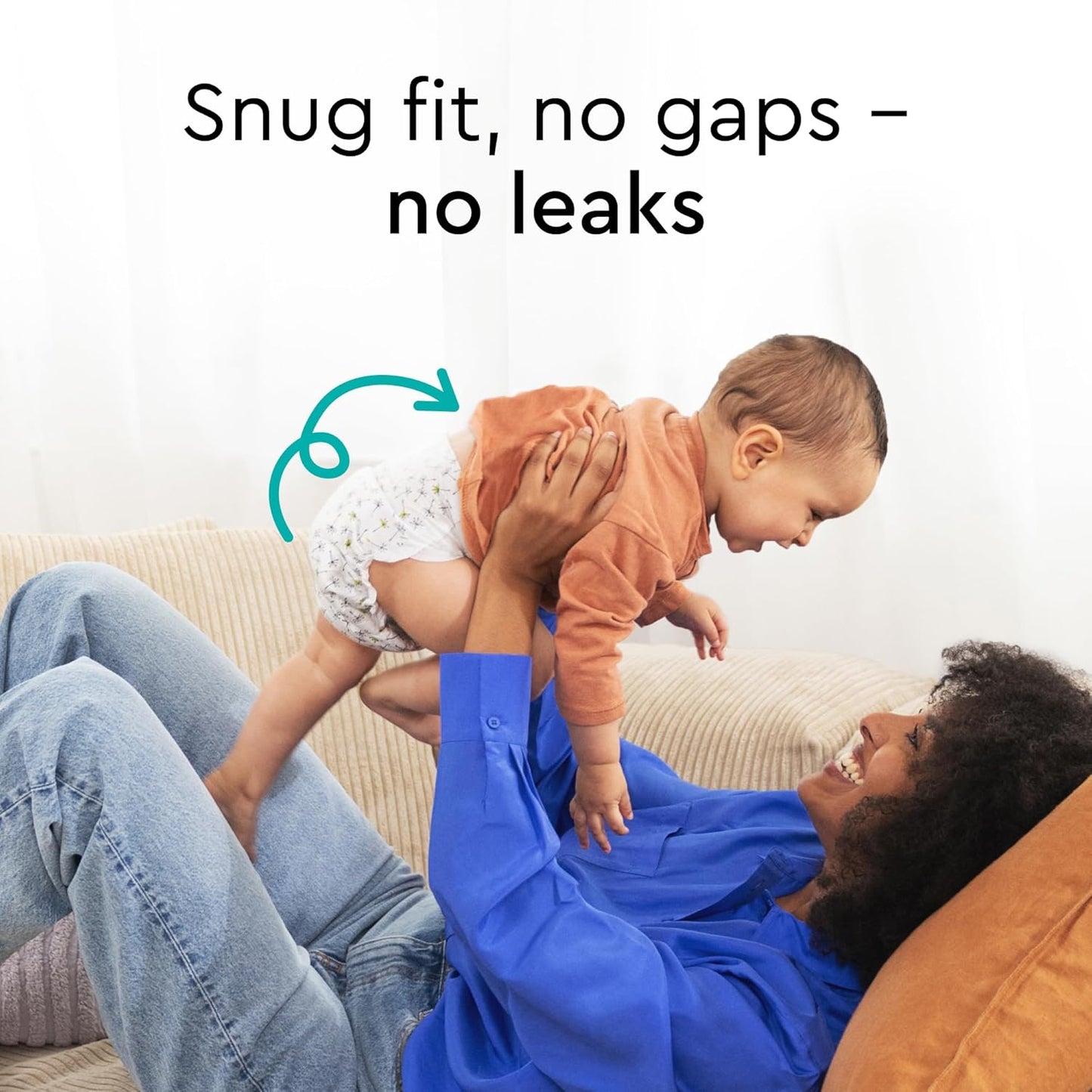 Baby Diapers - Size 2 (9-18 lbs), Half-Monthly Supply (102 Count), Leak Protection, Skin-Friendly, Ultrasoft, Perfume- & Chlorine-Free, Hypoallergenic, Dermatologist Tested, Oeko-TEX®