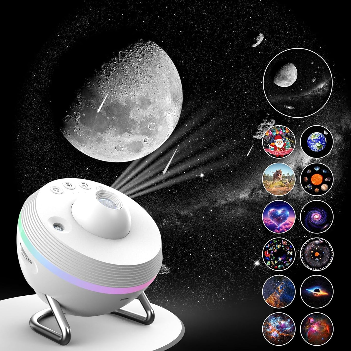 Galaxy Projector,13 in 1 HD Planetarium Star Projector for Bedroom,Star Projector Galaxy Light with Meteor Effects and Timer,LED Space Galaxy Lamp for Kids,Adults Bedroom Decoration,Ceiling,Gifts
