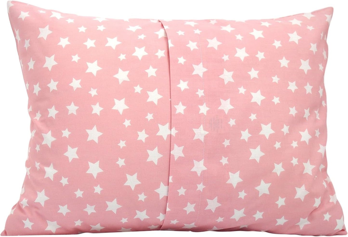 Star Toddler Pillow Cases 13 x 18 - Pillow Cases for Travel Pillow, Baby Cover Pillow Case, Star Pillowcase Breathable Pillow for Toddler - Pink Star