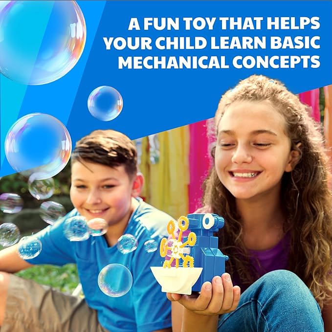 4M KidzRobotix - Bubbles Robot - Build an Automatic Bubble Machine Robot, Inspire STEM Learning, Boost Creativity, and Enjoy Hands-On Fun with This DIY Kit for Kids Aged 8 and Up