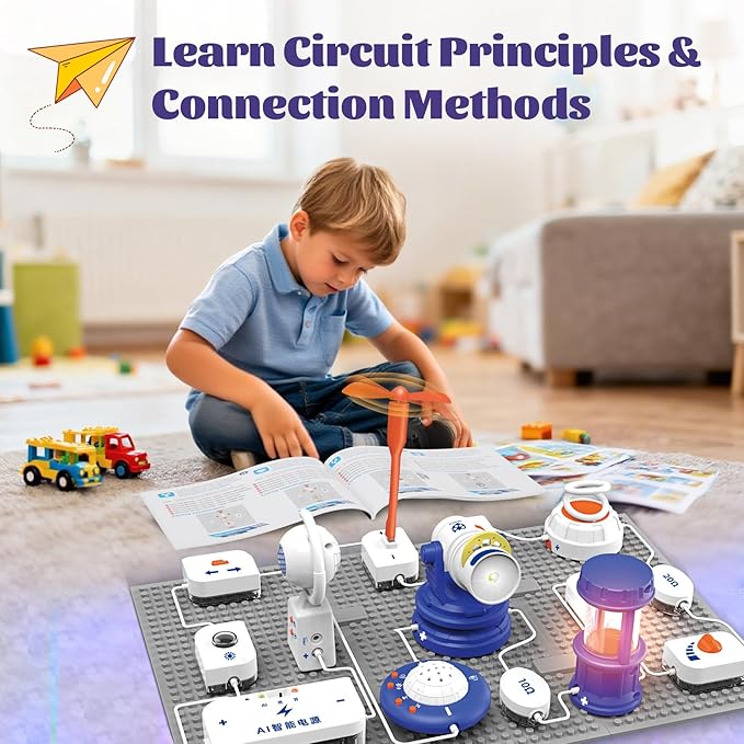 Science Kits for Kids, Over 500+ Projects, STEM Electronics Exploration Kit, STEM Kids Science Kits Toy Gifts for Boys Girls Ages 6+ (66 Pcs)