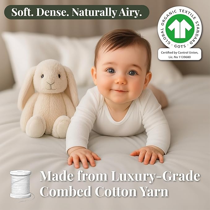 SNOO Compatible GOTS Organic Bassinet Sheets - Aegean Heritage Turkish Cotton 200 GSM - Feel The Quality at First Touch - Halo Bassinet / 100% Cotton SNOO Smart Sleeper Mattress (2 Pack) Boy & Girl