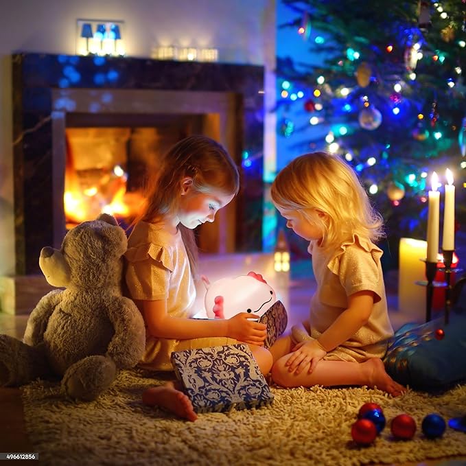 3 Level Dimmable Duck Night Light for Kids, Animal Silicone Nursery Night Lamp, Rechargeable Axolotl Lamp for Room Decor, Kids Girls Boys