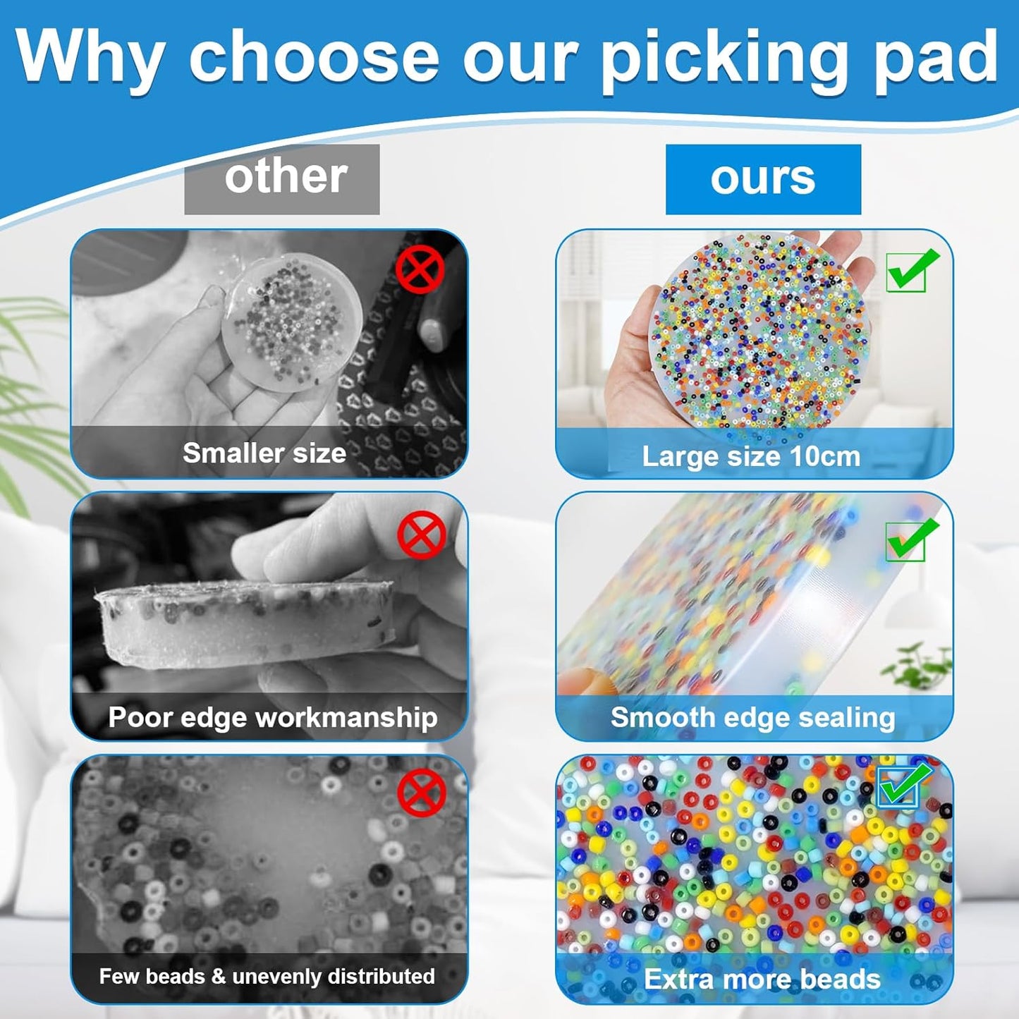 Skin Picking Fidget Toy, Silicone Picky Party Pad, Sensory Toys for Skin Pickers, Dermatillomania Fidget Toys Relax Anxiety Toy for Children & Adults(1Pc)