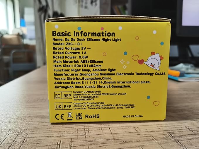 LOVERUIS Cute Night Light for Kids Duck Night-Light Baby Girl Squishy NightLight 1/3 Hour Timer Ducks Light Dimmable Nursery Lamp Colorful Nightlight Gift for Kid Toddler Kawaii Bedroom