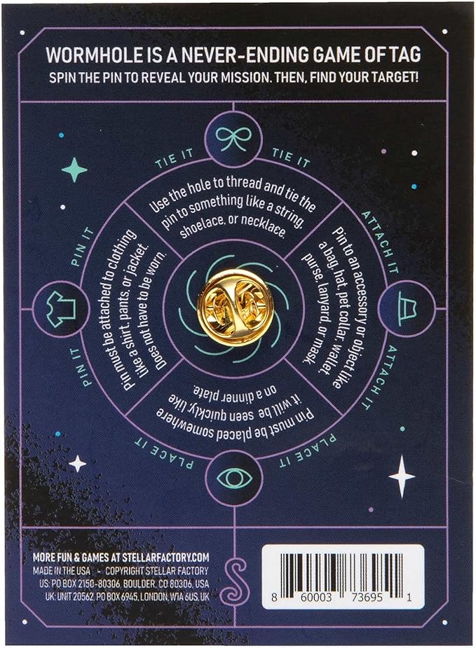 Stellar Factory Wormhole: an Infinite Game of Tag for Groups, Friends, Family, & Teambuilding (1 Count)