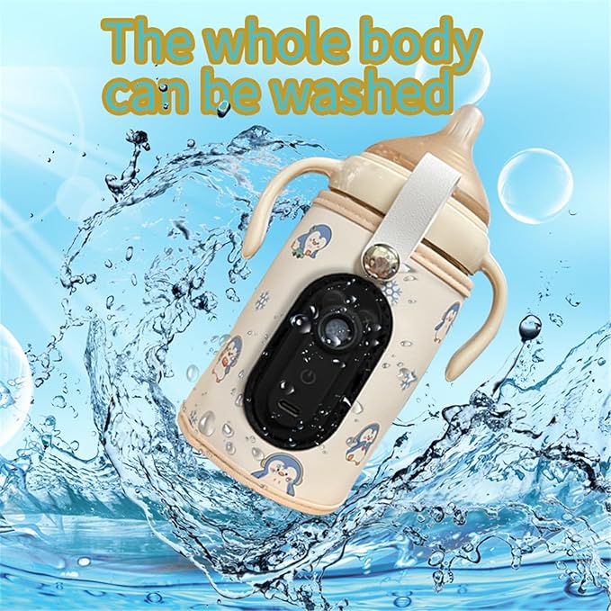 Portable USB Baby Bottle Warmer with LCD Display Adjustable Temperature Baby Bottle Warmer Device for Travel & Home Use