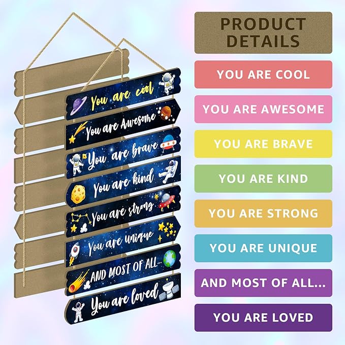 Room Decor for Boys Teens, Kids Room Decor, inspirational wall decor, Little Boy Bedroom Decorations,nursery wall decor (Interstellar)