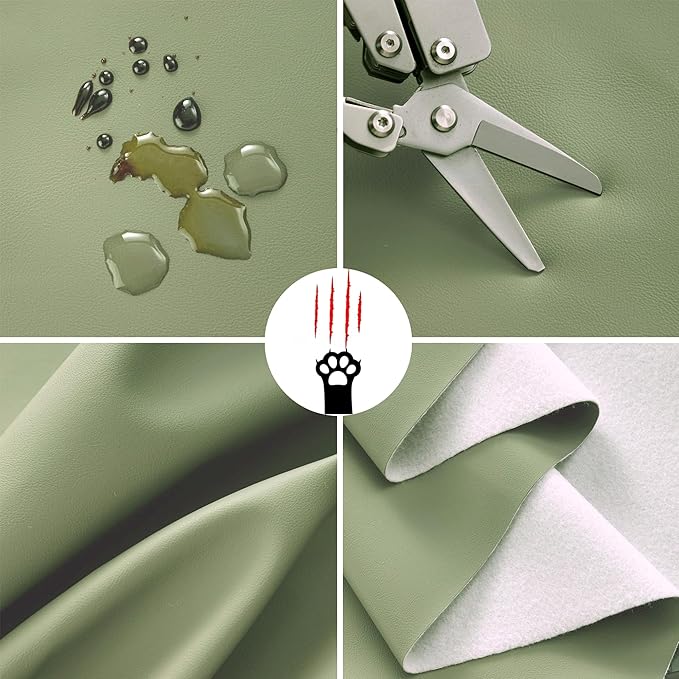 Toddler Booster Seat for Dining Table, 2 Elastic Seat Belts, Anti-Scratch PU Skin-Friendly, Waterproof, Anti-Wrinkle, Detachable Non-Slip Bottom