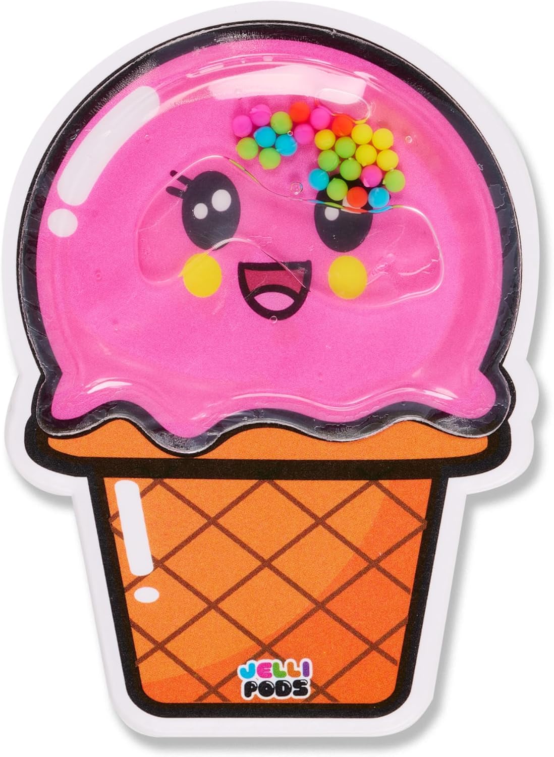 JelliPods - Sweet Treats - Reusable Sticker Bundle - Sensory Toy - Touch and Feel - Classroom Must Have - Tactile Sensory Fidget Activity for Kids - Includes 3 Reusable Puffy Stickers