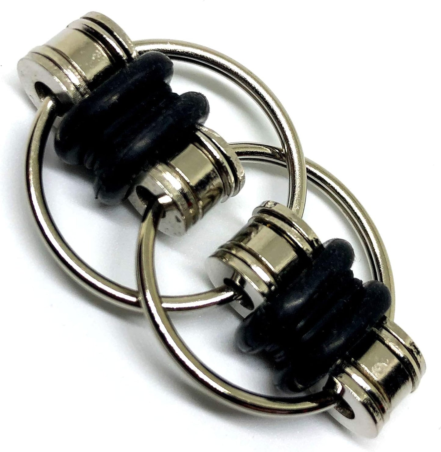 Fidget Toys Roller Chain - Stress Relief Perfect for ADHD, ADD, Anxiety in Classroom, Office, School, Work for Students, Teens, Adults Stocking Stuffers Gifts (3 Piece) (Black)