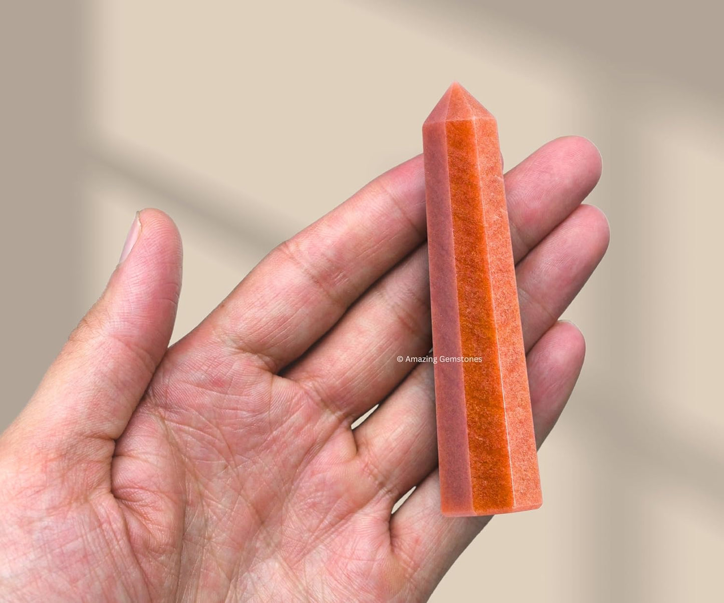 Amazing Gemstone Chocolate Jasper Crystal Towers - Natural Healing Crystal Point Obelisk for Reiki Healing and Crystal Grid (3 Inch)