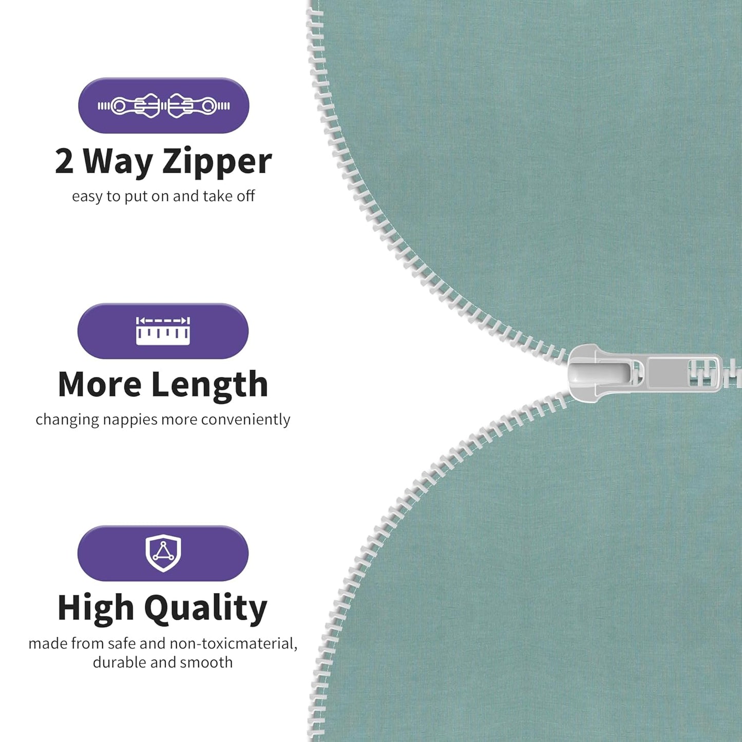 PuppyPaws Baby Sleep Sack 3-Pack Set, Transitional Swaddle, Sleep Sack 3-6 Months, Wearable Blanket Baby with 2-Way Zipper Summer, 95% Rayon derived from Bamboo, 5% Spandex