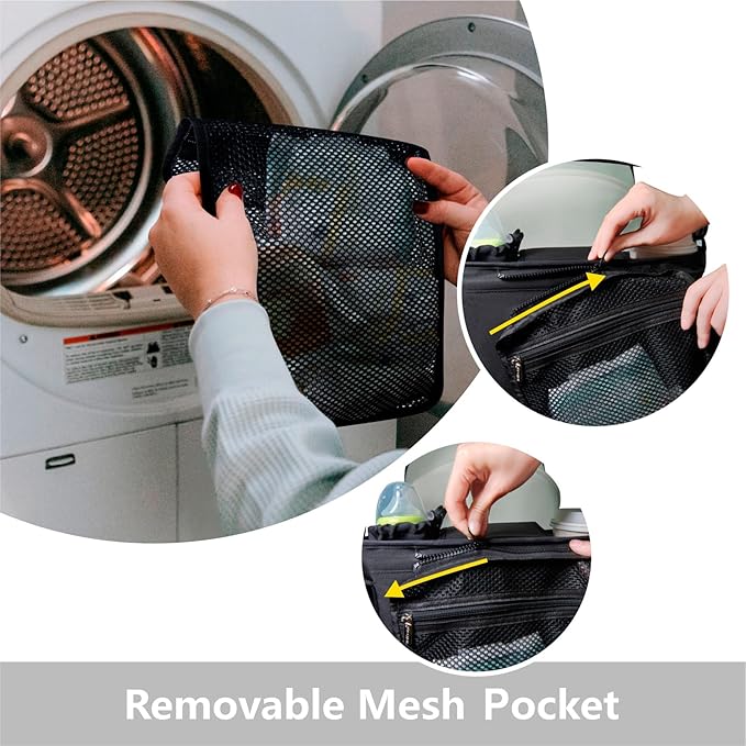 TOPDesign Universal Baby Stroller Organizer, Stroller Caddy with Detachable Mesh Bag & Heightened Insulated Cup Holders & Non-Slip Secure Hooks Accessories, Fits Most Strollers (Morning Glory)