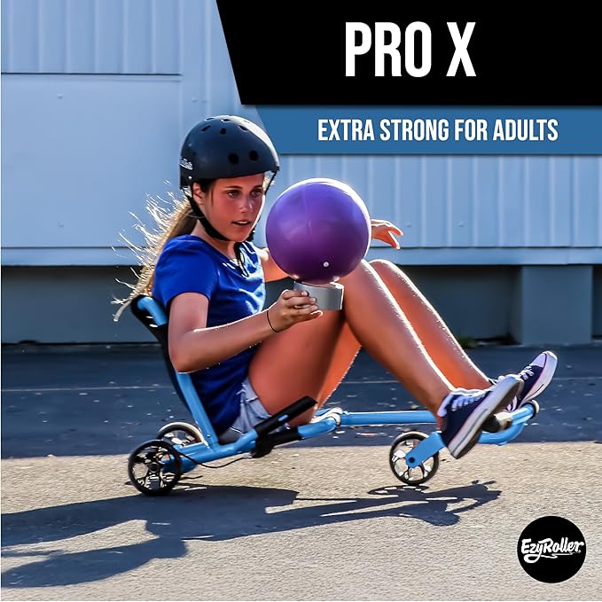 EzyRoller New Pro-X Ride On Toy for Kids and Adults - Blue