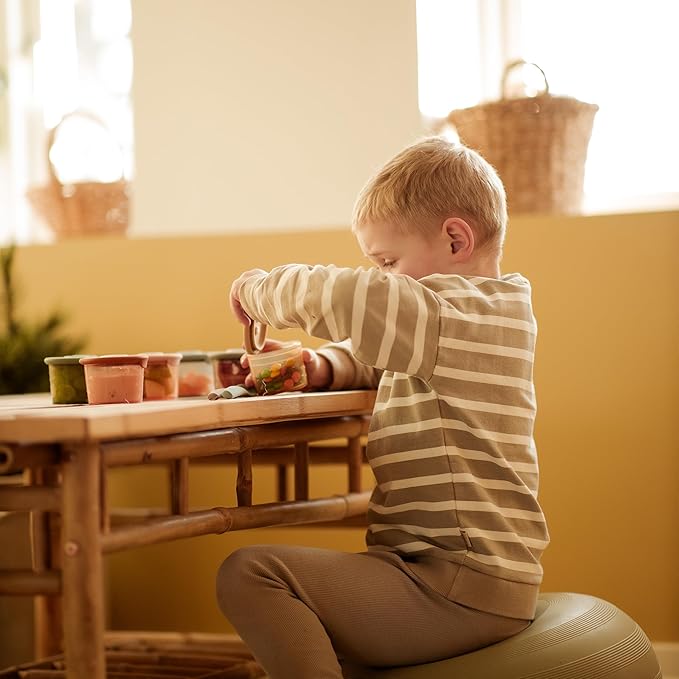 Moonkie Silicone Baby Food Containers | 8oz/4 oz Baby Food Storage Jars with Airtight Lids and A Snack Cup Lid | Freezer,Microwave and Dishwasher Safe, Reusable Baby Food Jars for Infant & Toddler