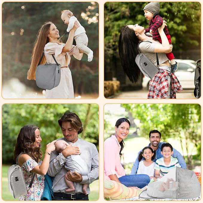 Portable Bassinet for Baby Travel & Home - Lightweight Foldable Bedside Sleeper with Breathable Mesh, Carry Bag & Storage Pocket, Compact Bassinets for Newborn Infant, Safe Cosleeping Design