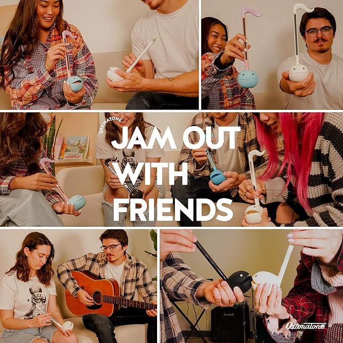 Otamatone Japanese Electronic Musical Instrument Portable Music Synthesizer from Japan by Maywa Denki Studio, Award Winning, Educational Fun Gift for Children, Teens & Adults - Red