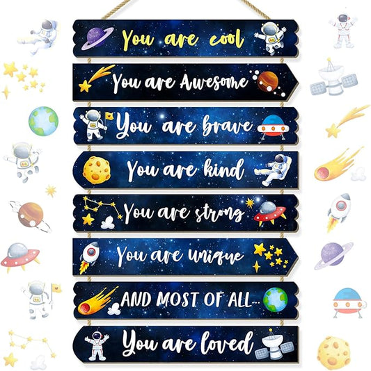 Room Decor for Boys Teens, Kids Room Decor, inspirational wall decor, Little Boy Bedroom Decorations,nursery wall decor (Interstellar)