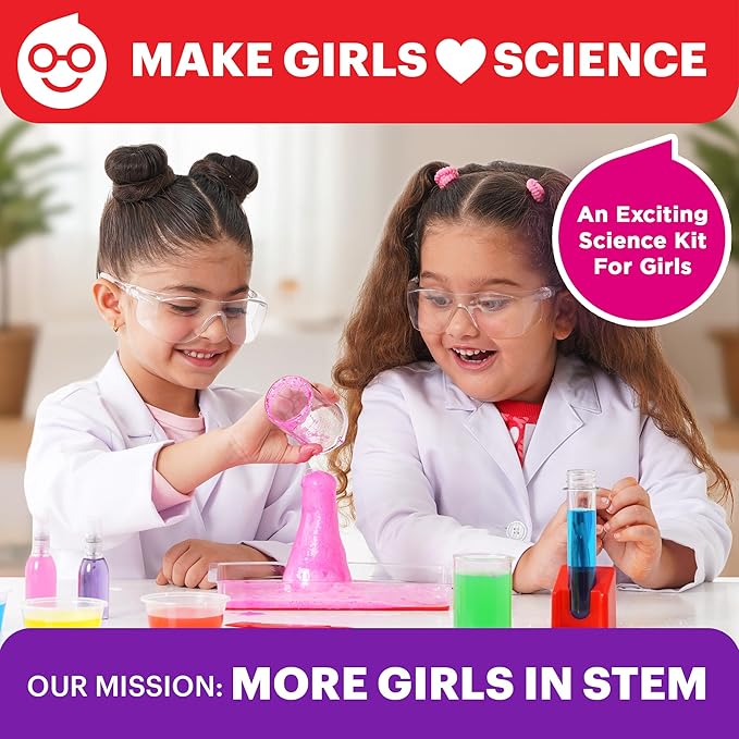 Doctor Jupiter Girls First Science Experiment Kit for Kids Ages 4-5-6-7-8| Birthday Gift Ideas for 4+ Year Old Girls| STEM Learning & Educational Toys