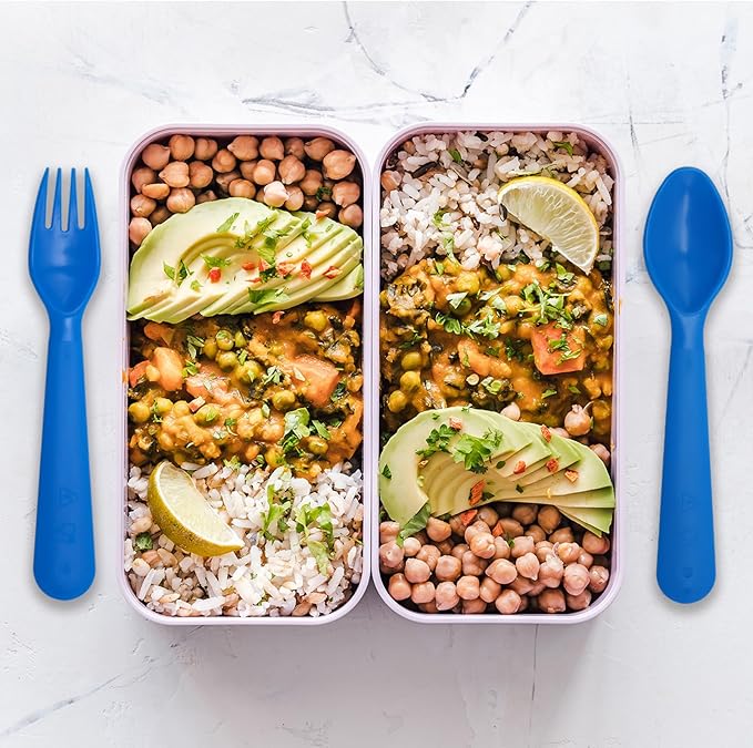 12 Pcs Kids Spoons and Forks Toddler Utensils Plastics Reusable Silverware Baby Cutlery Set Feeding Dinnerware Utensils BPA Free Microwave Dishwasher and Freezer Safe- Blue