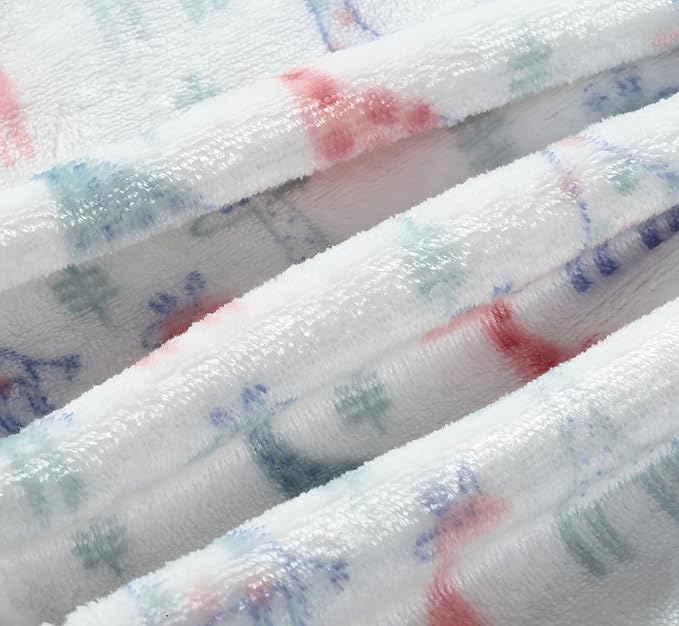 CREVENT Cute Silky Plush Baby Blanket for Girls & Boys Infants Toddlers Newborns Crib Cot Stroller, Giftable Suitable for All Season - Ivory Giraffe