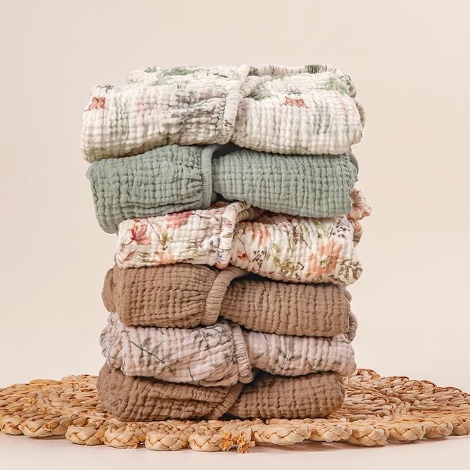 lulumoon Baby Bassinet Sheets Muslin: Cotton Bedside Bassinet Sheets Forest for Boys - Fitted for Bedside Sleeper Mattress