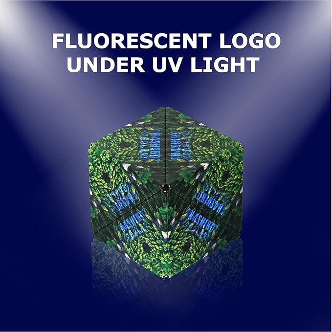 SHASHIBO Shape Shifting Box - Award-Winning Fidget Toy w/ 36 Rare Earth Magnets - Fidget Cube Transforms Into Over 70 Shapes, Sensory Toy Gift for Kids, Teens, and Adults (Wild Series - Forest)