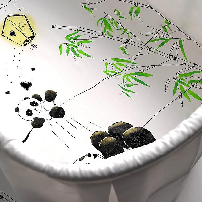 JumpOff Jo - Hypoallergenic Fitted Bassinet Sheet for Baby Boys & Girls - Rectangular, Hourglass & Oval Crib Compatible, Soft, Breathable, Machine Washable - Playful Panda