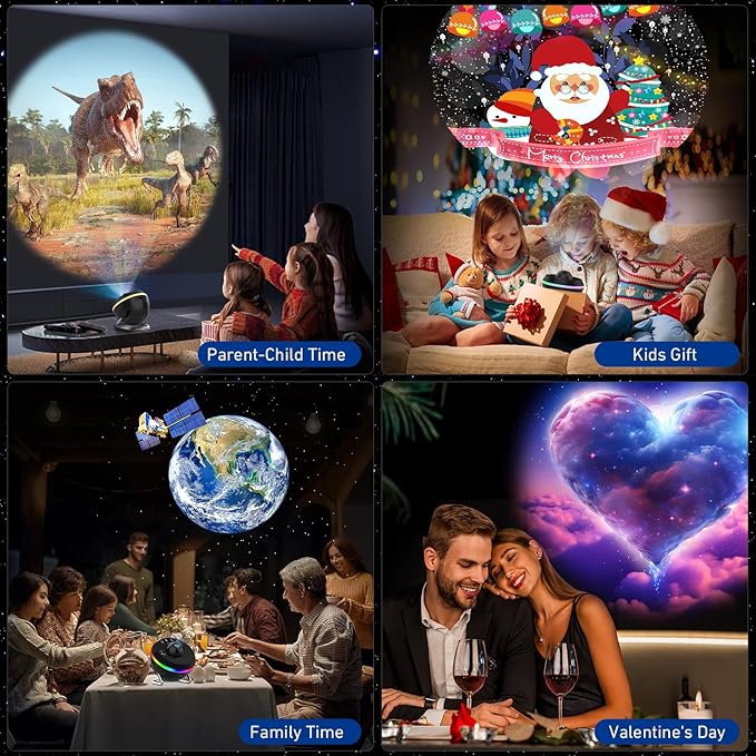 Galaxy Projector, 13 in 1 HD Planetarium Galaxy Projector for Bedroom, Star Projector Galaxy Light Projector with Timer, Meteor & 6 RGB Lighting Night Light for Kids Adults, Party Light/Home Decor