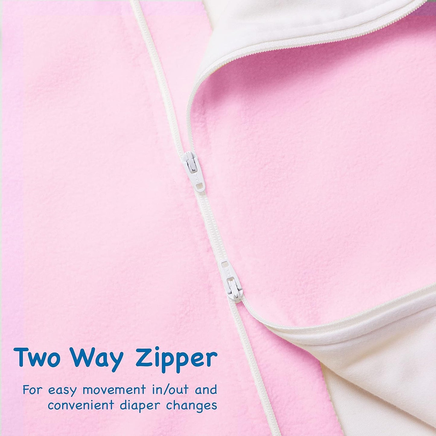 Magic Sleepsuit Baby Merlin's Cotton Baby Swaddle Transition Product - Soft and Cozy Design, Double Zipper for Easy Diaper Changes, Promotes Safe Sleep, 3-6 Months - Blue - Small 12-18lbs