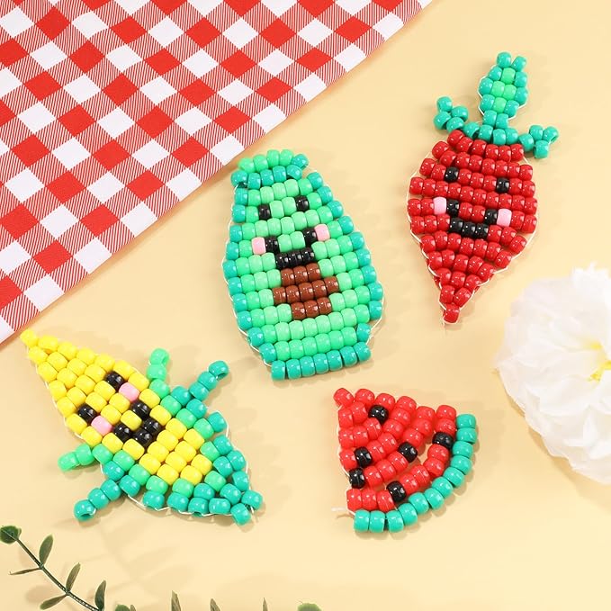 1720+pcs Pony Beads Kit 1830pcs 6 Style Letter Alphabet Beads Rainbow Plastic Pony Bead Bulk Multicolor Kandi Bead Elastic String DIY Crafts Jewelry Making Kit for Bracelets Necklaces