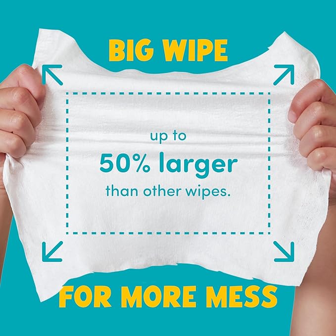Yipes! Kids Face and Hand Wipes | Compostable Wet Wipes for Sensitive Skin | Individually Wrapped | Classroom Must Haves | Travel Essentials | For Backpacks, Lunchboxes, Classroom Supplies | 2 pack