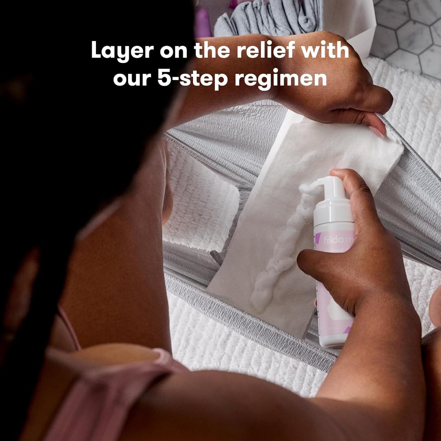 Frida Mom 15pc Labor & Postpartum Kit Gift Set for Baby Showers & Mom to Be, Includes Peri Bottle, Nursing Gown, Disposable Underwear, Ice Maxi Pads, Pad Liners, Perineal Foam, Socks & Toiletry Bag