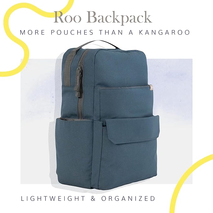 RED ROVR Roo Lightweight 1 LB Diaper Bag Backpack | 11 organizational pockets| Durable & Water-Resistant (Navy)