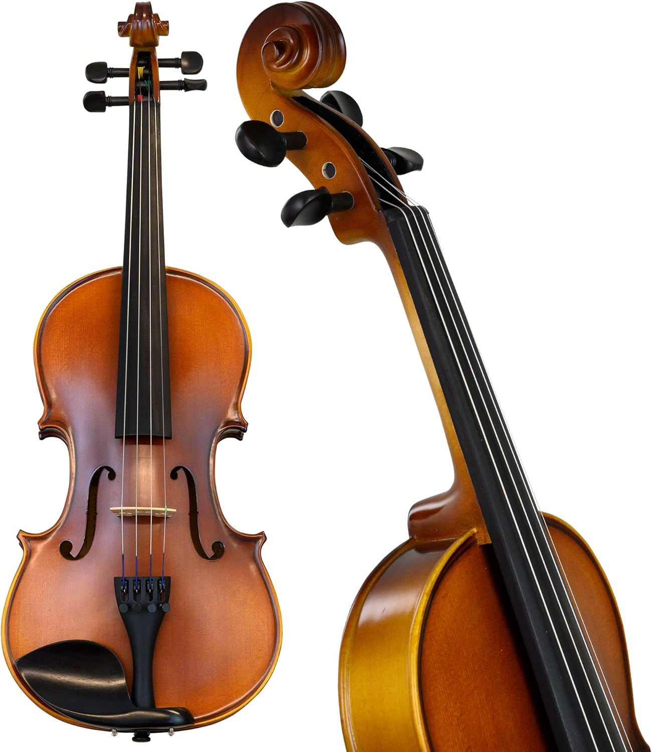Bunnel Premier Violin Clearance Outfit 1/10 Size — Carrying Case and Accessories Included — Solid Maple Wood and Ebony Fittings By Kennedy Violins