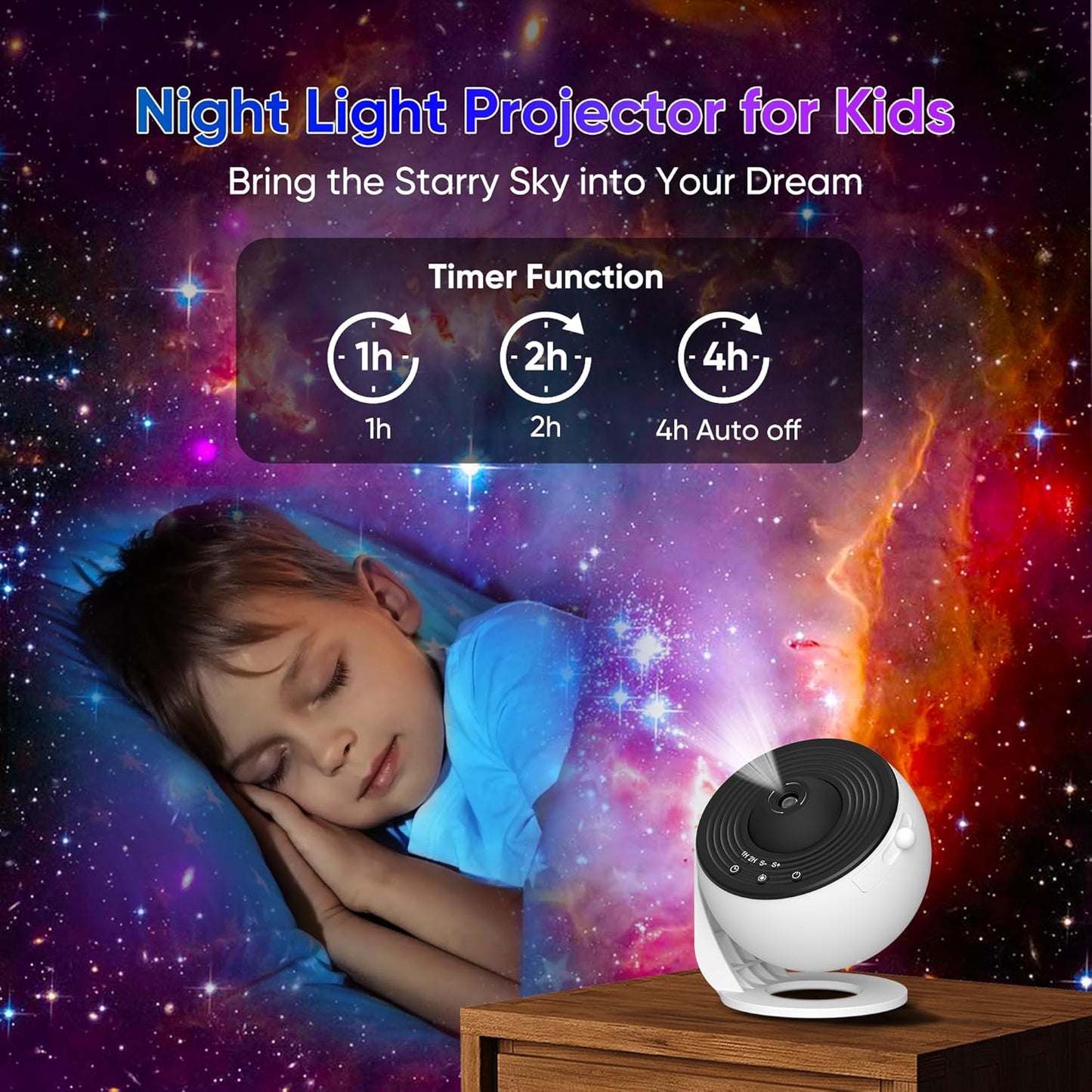 Galaxy Projector for Bedroom,13 in 1 Star Projector with Timer and 3 Button Control 360° Rotating Planetarium Ceiling Night Light Projector for Kids,Adult,Gifts,Ceiling,Bedroom Room Decor