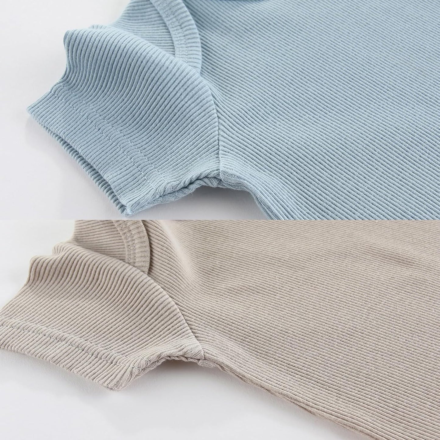 Newborn Baby Short Sleeve Bodysuit Cotton One-Piece Baby Clothes 5-Pack, 0-12 Months