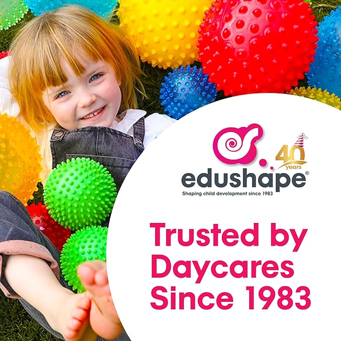 Edushape Jungle World Drum for Baby - Set of 1 Baby Drum Toy for Toddlers 1-3 - Small Drums Musical Toy for Babies 1 Year Old and Up, Soothing Sounds, Fun Tummy Time and Sensory Development