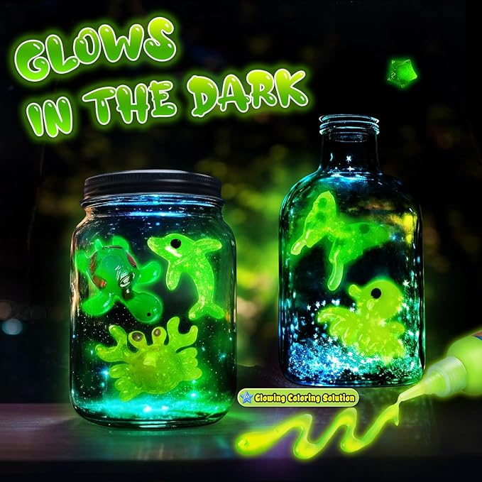 Kacwsoay Magic Water Elf Toy Kit for Kids - Water Pets with 12 Colors - DIY Squishies Maker Crafts Birthday Gifts for Boys and Girls