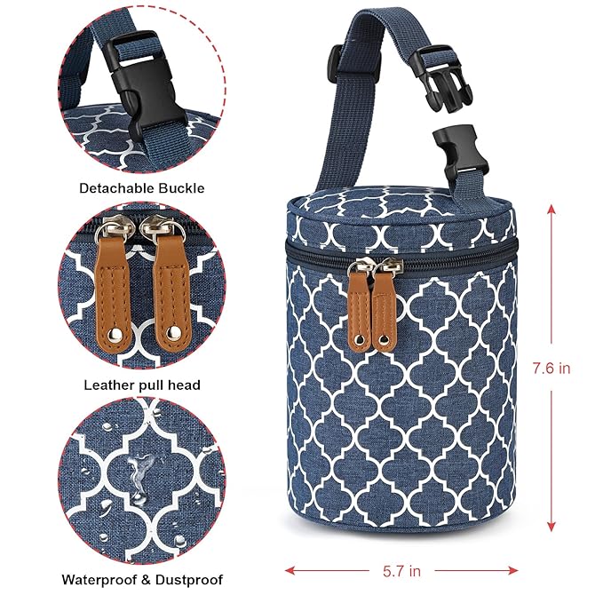 Accmor Breastmilk Cooler Bag, Insulated Baby Bottle Cooler Tote Bags for Nursing Mom Daycare