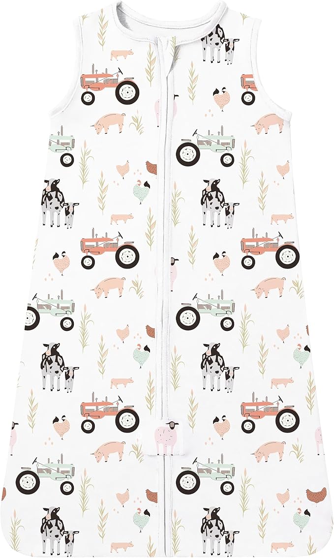 TotAha Light Sleep Sack, Stretchy, Soft, Cozy Wearable Blanket Sleep Bag with 2-Way Safe Zippers for 0-6-12-24 Months 0.5 TOG