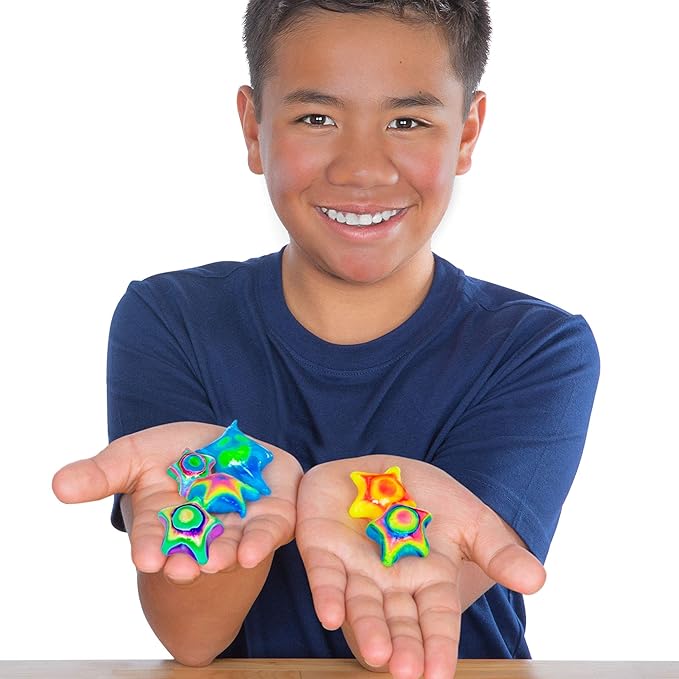 Steve Spangler Science Shape Gel Deluxe Kit – Hands-On Science Kit for Kids to Learn About Polymers, DIY Slime Kit for Classroom and Home Learning – STEM Activity for Ages 6+