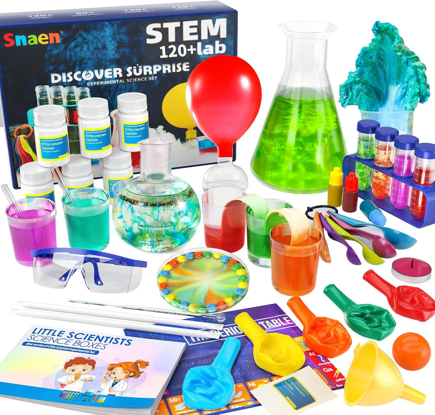 SNAEN 220+ Lab Experiments Science Kits for Kids, STEM Educational Learning Scientific Tools,Birthday Gifts and Toys for 3 4 5 6 7 8 9 10 11 12 Years Old Boys Girls Kids