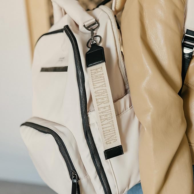 JuJuBe x Witney Carson - New Classic Diaper Bag Backpack with Portable Changing Pad, Stroller Straps, Large Travel Backpack, Carrying Baby Bottles, Wipes, Diapers, Cloud, Mothers Day Gift