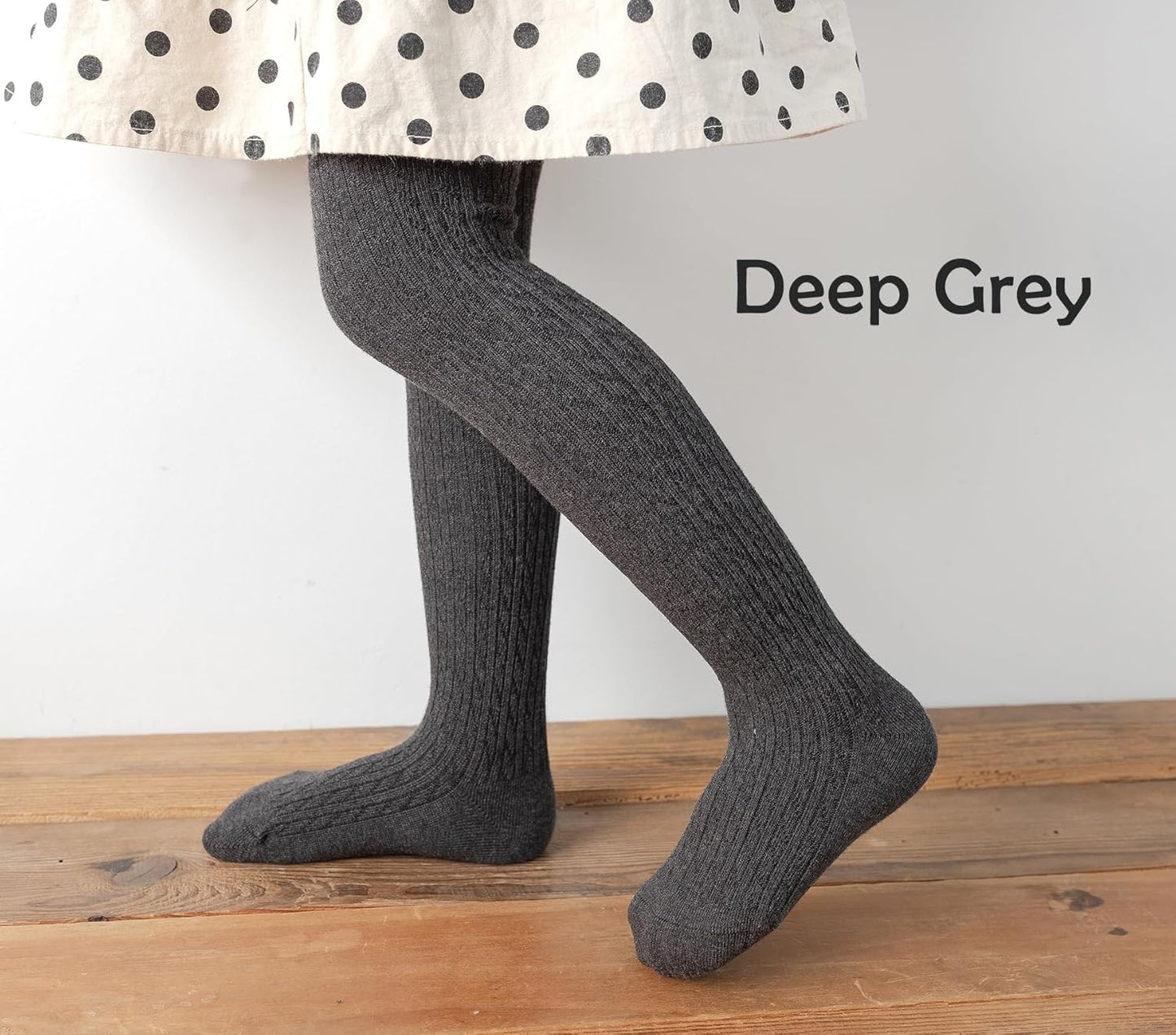 CHUNG Toddler Little Girls Cotton Tights Footed Thick Winter Cable Knit Legging Pantyhose Stocking