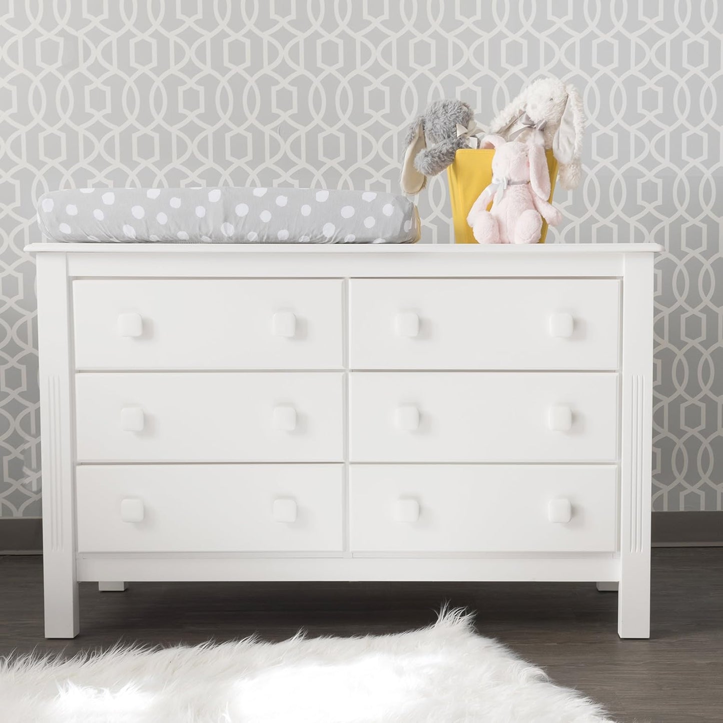 Changing Pad Cover Set | Cradle Sheet 2 Pack 100% Jersey Cotton Grey Abstract Stripes and Dots by Ely's & Co