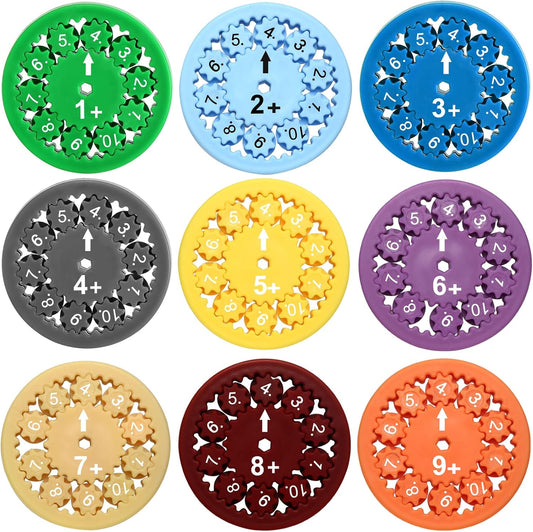 MerryXD Math Fidget Spinners，Smooth Spinning Interactive Learning Toy for Kids Fun Math Games to Relieve Stress Addition & Subtraction Math Facts Fidget Spinners