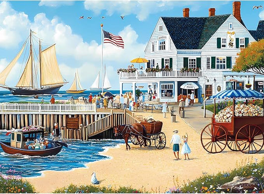 Jigsaw Puzzles 300 Pieces for Adults White Villa Puzzle 300 Pieces Adult Puzzles Games for Kids Ages 8-10 10-12 Recycled Cardboard Puzzle Pieces Family Challenging Game 20.5x15IN